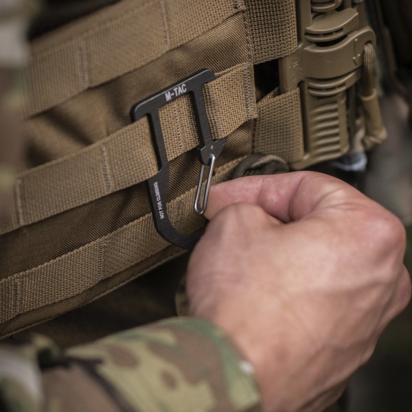 M-Tac карабин алюминиевый на снаряжение Dark Grey - L0070