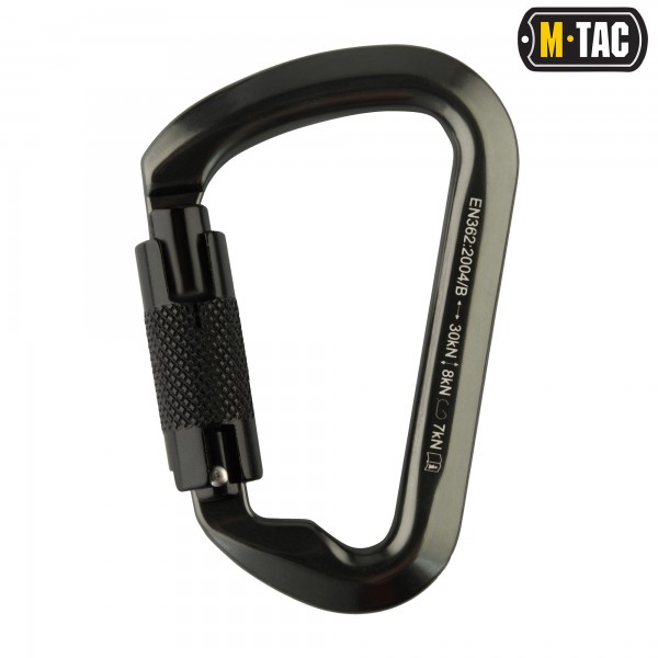 M-Tac карабін 10 см с байонетною муфтою Keylock сірий - MTC-HDS30