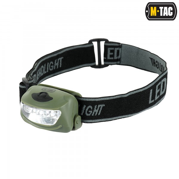 M-Tac фонарь налобный 4+1 LED Olive - 60067001