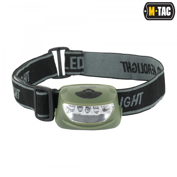 M-Tac фонарь налобный 4+1 LED Olive - 60067001 M-Tac фонарь налобный 4+1 LED Olive - 60067001