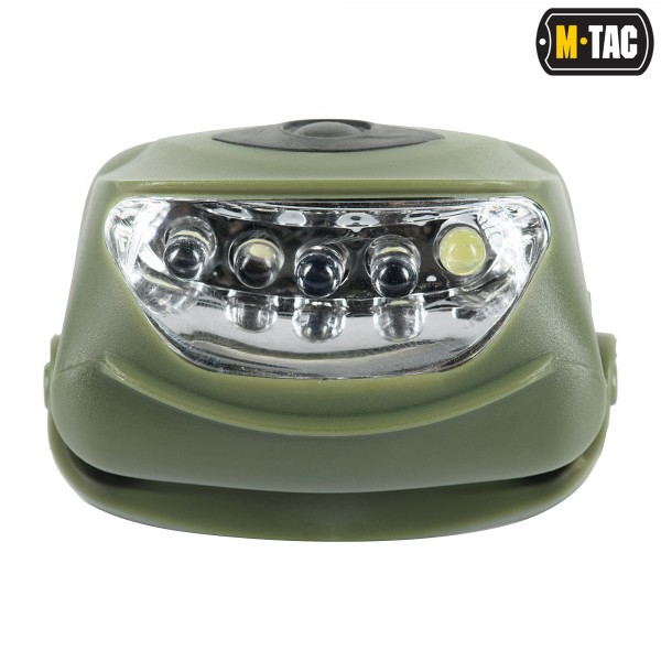 M-Tac фонарь налобный 4+1 LED Olive - 60067001 M-Tac фонарь налобный 4+1 LED Olive - 60067001