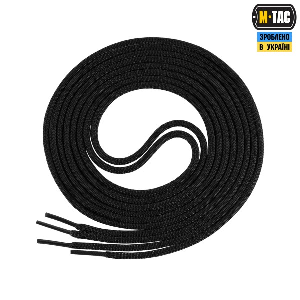M-Tac шнурки black нейлон Mil-Spec - MTC-LACENMS-BK
