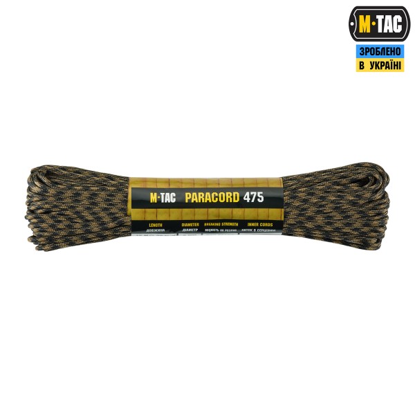 M-Tac паракорд 475 30m Black/Coyote - MTC-PC47530-BC