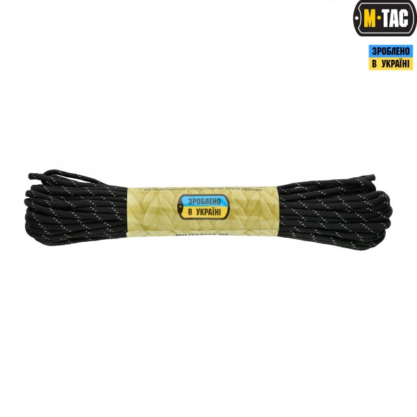 M-Tac паракорд Reflective Traser Black 15м - MTC-RT15-BC M-Tac паракорд Reflective Traser Black 15м - MTC-RT15-BC