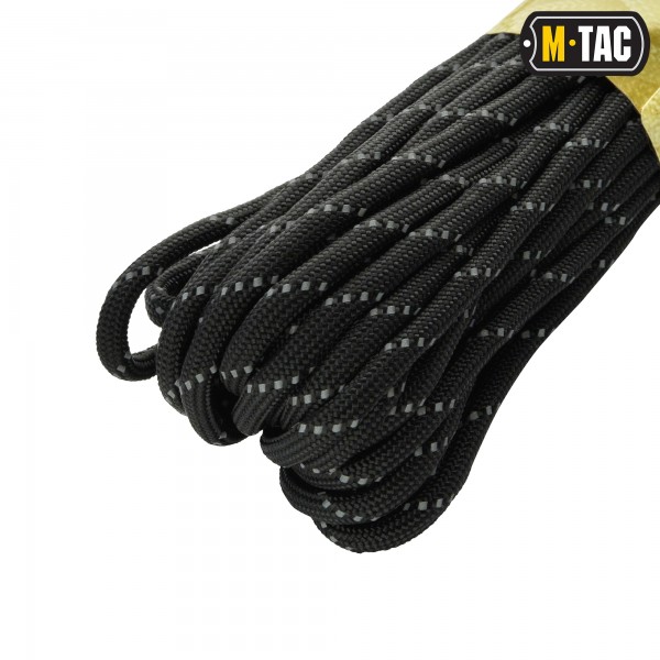 M-Tac паракорд Reflective Traser Black 15м - MTC-RT15-BC M-Tac паракорд Reflective Traser Black 15м - MTC-RT15-BC