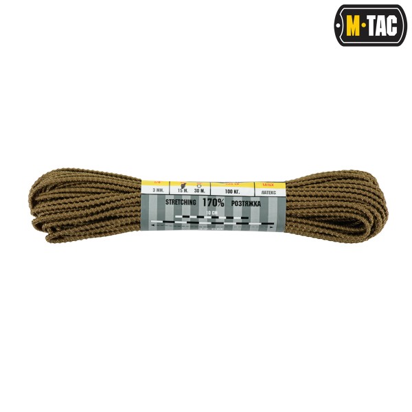 M-Tac паракорд Shock-Cord 3mm Dragon Skin Coyot 15м - MTC-SC-3DS15-CO M-Tac паракорд Shock-Cord 3mm Dragon Skin Coyot 15м - MTC-SC-3DS15-CO