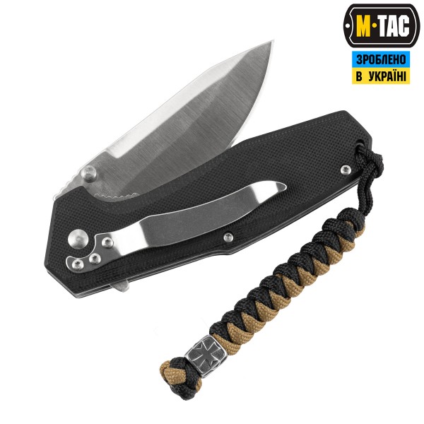 M-Tac темляк Viper Козацкий Крест Steel Black&Coyote - MTC-TMLVKC-SBC