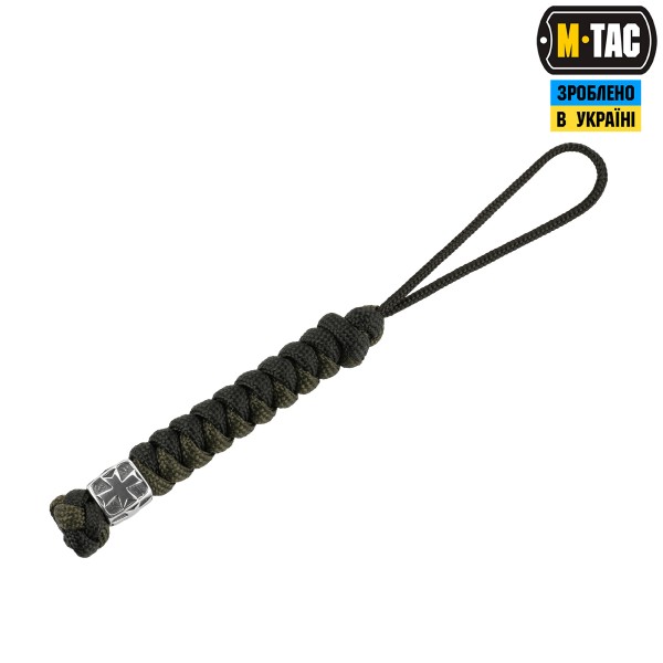 M-Tac темляк Viper Козацкий Крест Steel Black&Olive - MTC-TMLVKC-SBO