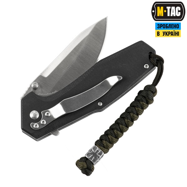 M-Tac темляк Viper Козацкий Крест Steel Black&Olive - MTC-TMLVKC-SBO