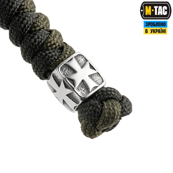 M-Tac темляк Viper Козацкий Крест Steel Black&Olive - MTC-TMLVKC-SBO