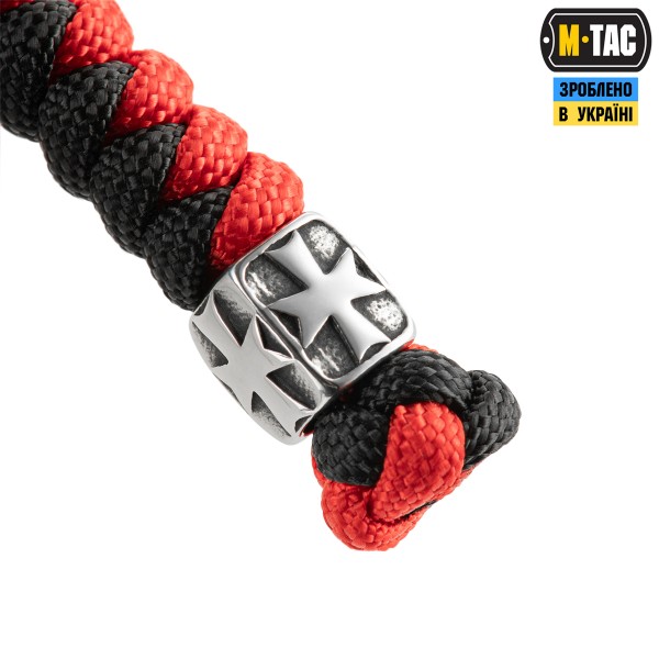 M-Tac темляк Viper Козацкий Крест Steel Black&Red - MTC-TMLVKC-SBR