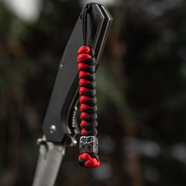 M-Tac темляк Viper Козацкий Крест Steel Black&Red - MTC-TMLVKC-SBR