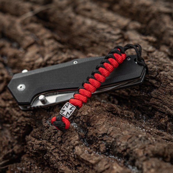 M-Tac темляк Viper Козацкий Крест Steel Black&Red - MTC-TMLVKC-SBR
