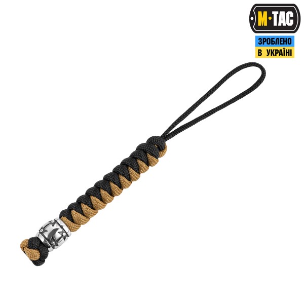 M-Tac темляк Viper Козацкий Крест V.2 Steel Black&Coyote - MTC-TMLVKCV2-SBC