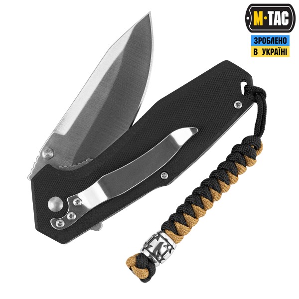 M-Tac темляк Viper Козацкий Крест V.2 Steel Black&Coyote - MTC-TMLVKCV2-SBC