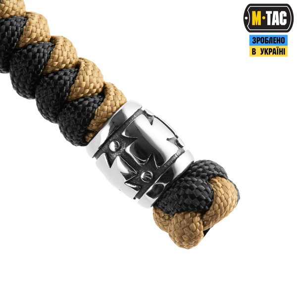 M-Tac темляк Viper Козацкий Крест V.2 Steel Black&Coyote - MTC-TMLVKCV2-SBC