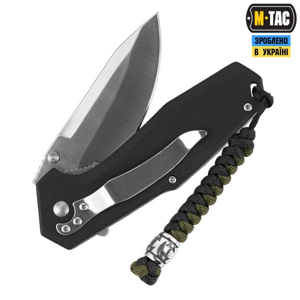 M-Tac темляк Viper Козацкий Крест V.2 Steel Black&Olive - MTC-TMLVKCV2-SBO