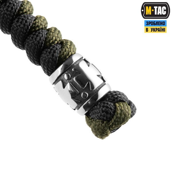 M-Tac темляк Viper Козацкий Крест V.2 Steel Black&Olive - MTC-TMLVKCV2-SBO