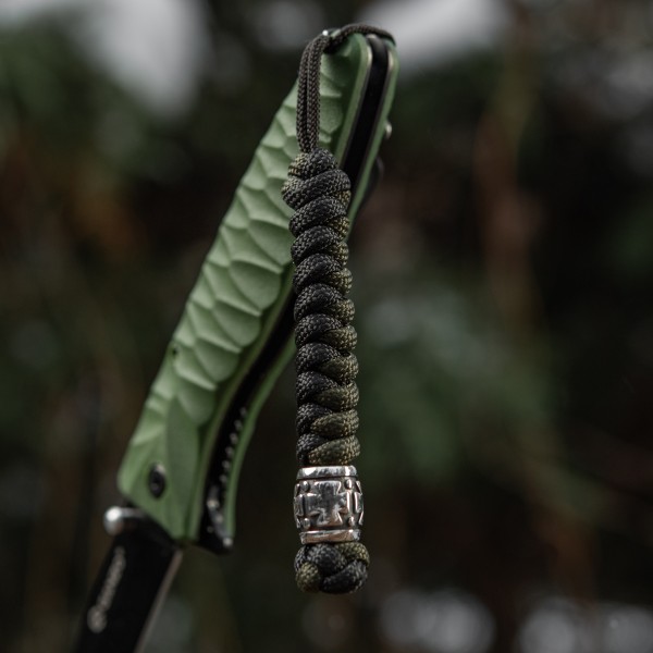 M-Tac темляк Viper Козацкий Крест V.2 Steel Black&Olive - MTC-TMLVKCV2-SBO