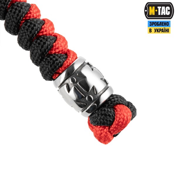 M-Tac темляк Viper Козацкий Крест V.2 Steel Black&Red - MTC-TMLVKCV2-SBR