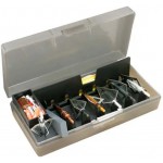 Коробка MTM Broadhead Accessory для 7 наконечников стрел и прочих комплектующих. Цвет – серый.