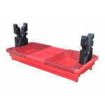 Подставка MTM Portable Rifle Maintenance Center для чистки оружия (с органайзером). Цвет - красный