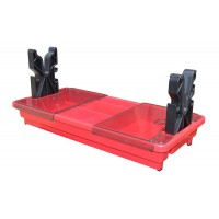 Подставка MTM Portable Rifle Maintenance Center для чистки оружия (с органайзером). Цвет - красный