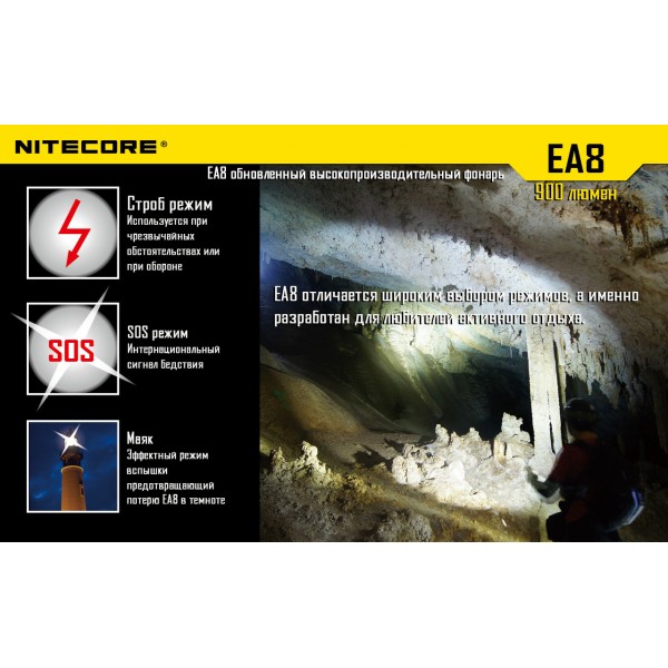 Ліхтар Nitecore EA8 - 2592446