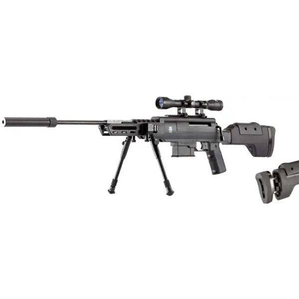 Винтовка пневматическая Norica Black OPS Sniper + прицел 4x32 + сошки - 16651181 Винтовка пневматическая Norica Black OPS Sniper + прицел 4x32 + сошки - 16651181