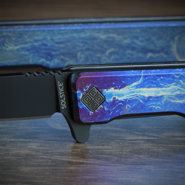 Ніж Ocaso "Solstice", Anodized titanium, Black - 10DBB Ніж Ocaso "Solstice", Anodized titanium, Black - 10DBB