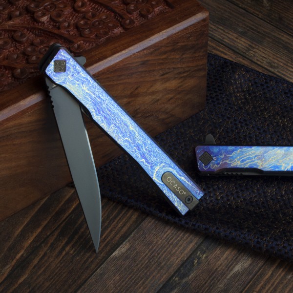 Ніж Ocaso "Solstice", Anodized titanium, Black - 10DBB Ніж Ocaso "Solstice", Anodized titanium, Black - 10DBB