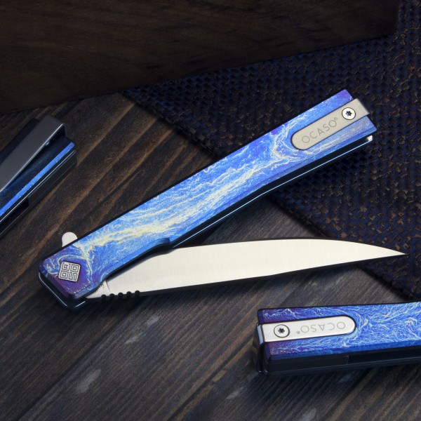 Ніж Ocaso "Solstice", Anodized titanium, Satin - 10DBS
