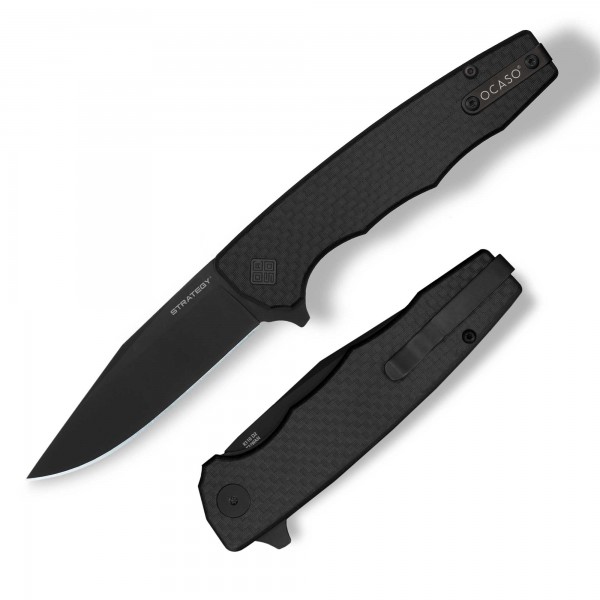 Нож Ocaso "Strategy", Carbon Fiber + G-10, Black - 29BCB