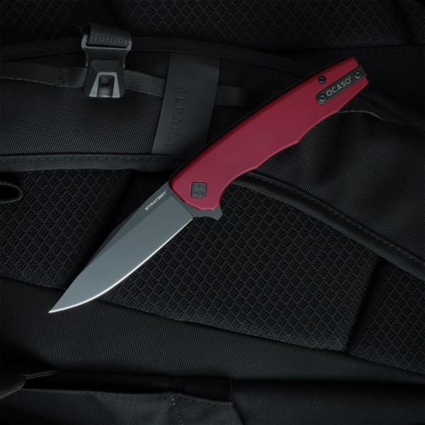 Ніж Ocaso "Strategy", Red Aluminum, Black - 29RDB Ніж Ocaso "Strategy", Red Aluminum, Black - 29RDB