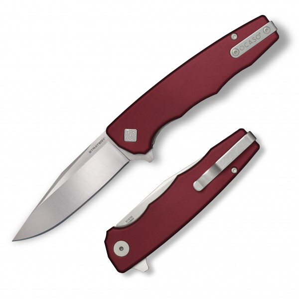 Нож Ocaso "Strategy", Red Aluminum, Satin - 29RDS