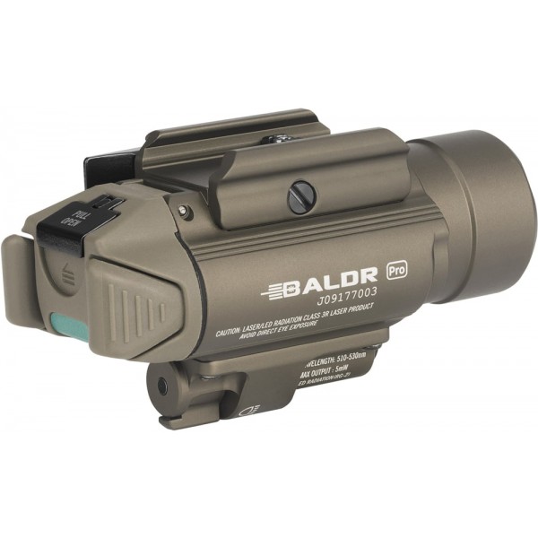 Ліхтар з ЛЦВ Olight Baldr Pro Green Laser Desert Tan - 3574390 Ліхтар з ЛЦВ Olight Baldr Pro Green Laser Desert Tan - 3574390