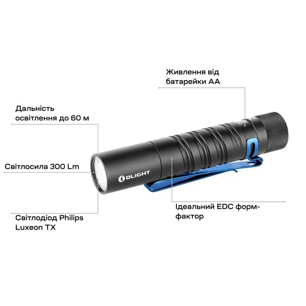 Фонарь Olight I5T EOS Black - 23703219 Фонарь Olight I5T EOS Black - 23703219