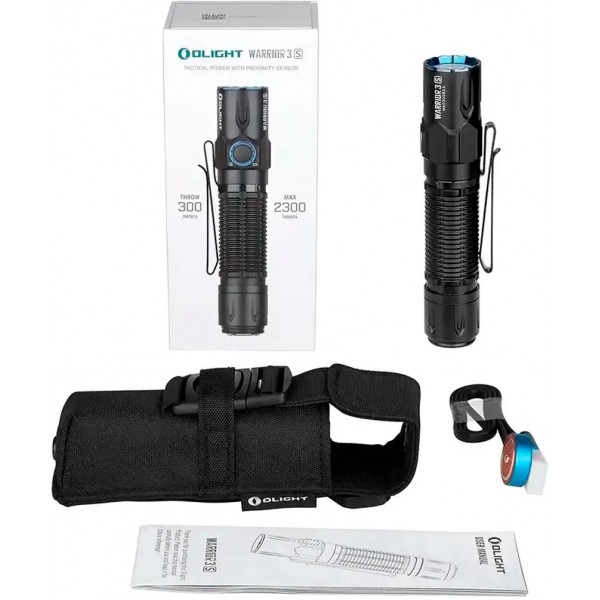 Ліхтар Olight Warrior 3S Black - 23703616 Ліхтар Olight Warrior 3S Black - 23703616