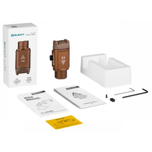 Ліхтар Olight PL-3 Valkyrie Desert Tan - 3574393
