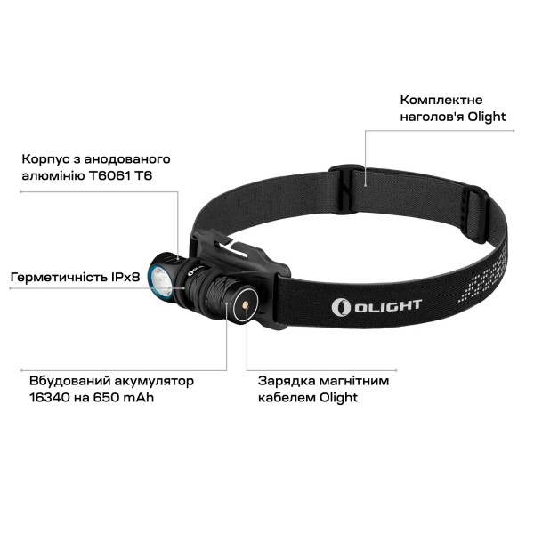 Ліхтар Olight Perun 2 Mini NW Black - 23703929 Ліхтар Olight Perun 2 Mini NW Black - 23703929