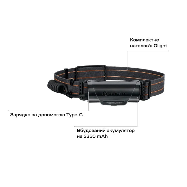 Ліхтар налобний Olight Array 2 Pro Orange - 23704234 Ліхтар налобний Olight Array 2 Pro Orange - 23704234