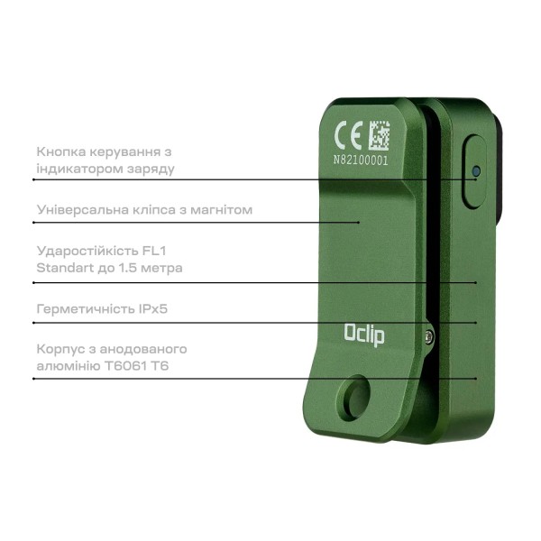 Фонарь Olight Oclip OD Green - 23704386