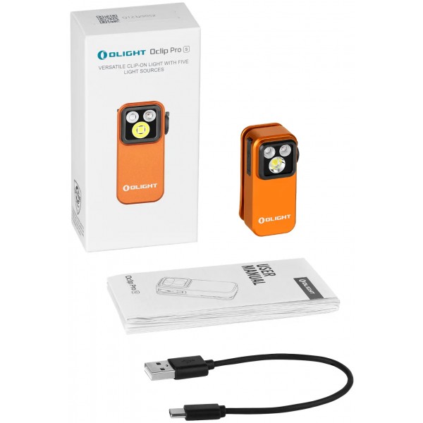 Ліхтар Olight Oclip Pro S Orange - 23705093