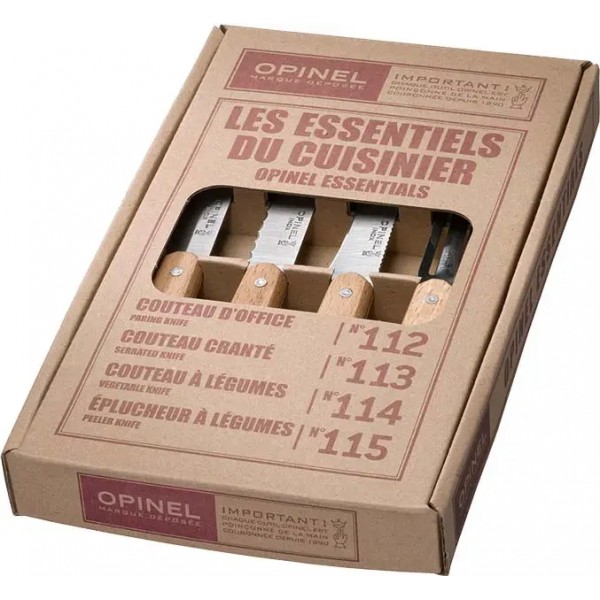 Набор ножей Opinel Les Essentiels Natural VRI Inox - 3308459 Набор ножей Opinel Les Essentiels Natural VRI Inox - 3308459