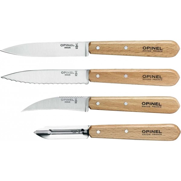 Набор ножей Opinel Les Essentiels Natural VRI Inox - 3308459 Набор ножей Opinel Les Essentiels Natural VRI Inox - 3308459