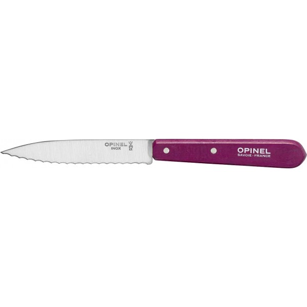 Нож Opinel Serrated №113 Inox. Цвет - фиолетовый - 3308461