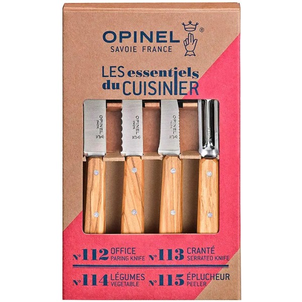 Набор ножей Opinel Les Essentiels Olive VRI Inox - 3561908