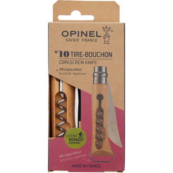 Нож Opinel №10 VRI Inox Corkscrew - 2046682 Нож Opinel №10 VRI Inox Corkscrew - 2046682