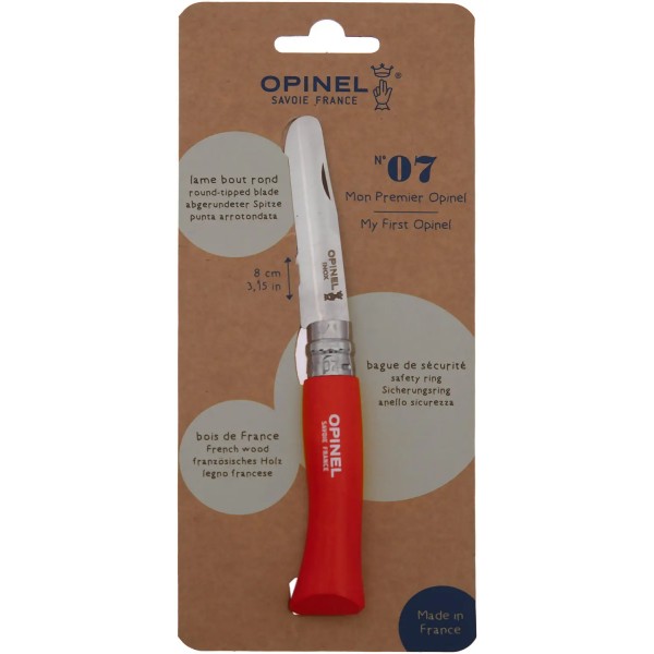 Нож Opinel №7 VRI Inox "My First Opinel" Red - 2046690 Нож Opinel №7 VRI Inox "My First Opinel" Red - 2046690
