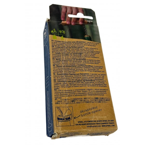 Нож Opinel №10 VRI Inox Corkscrew - 2046682